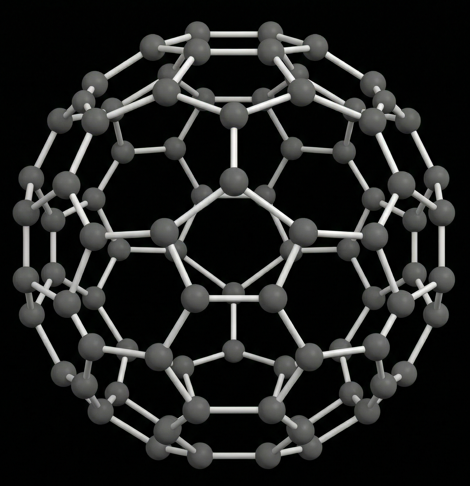 Fullerene C60 buckyball nanocomposite structure